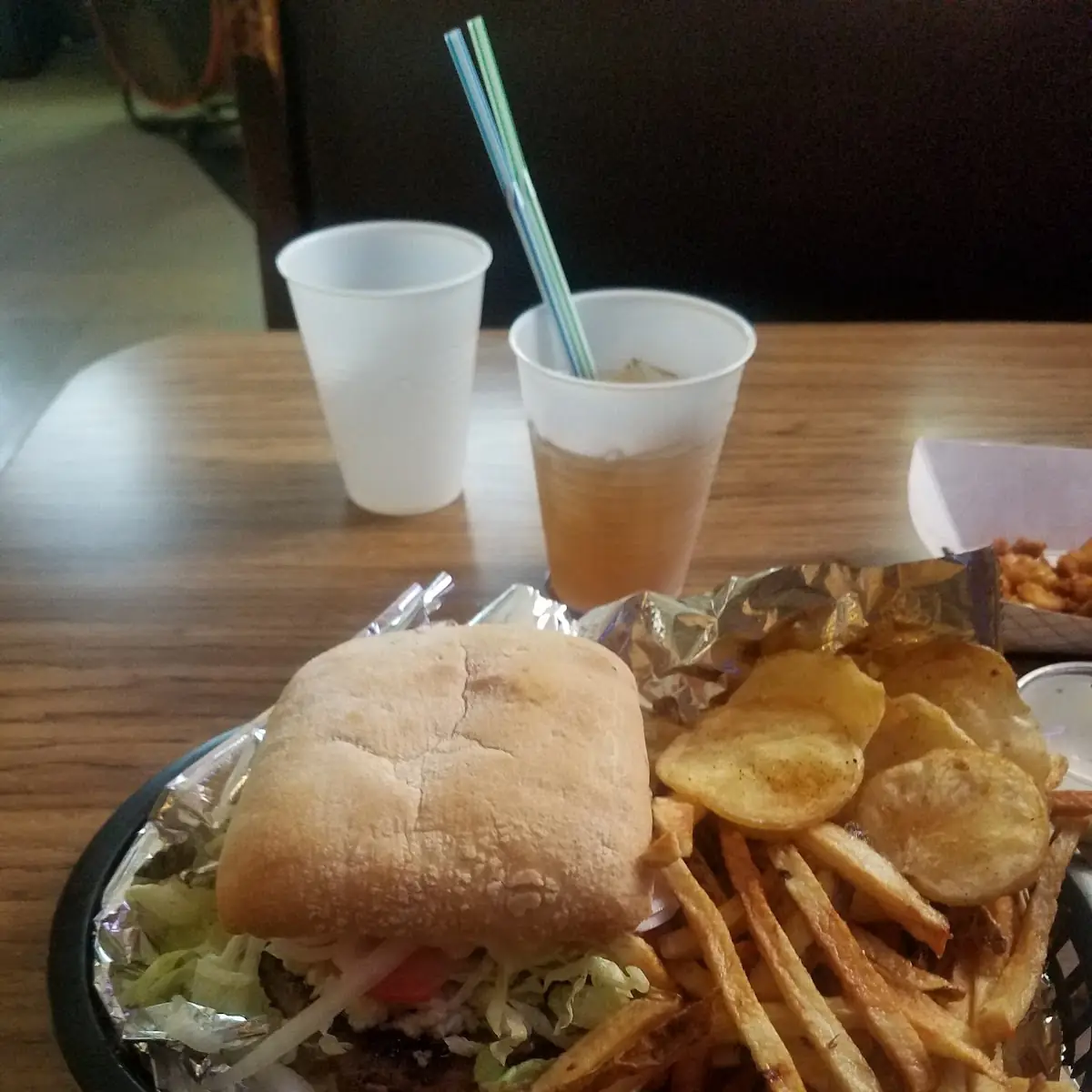 Bacon Cheeseburger and Fries