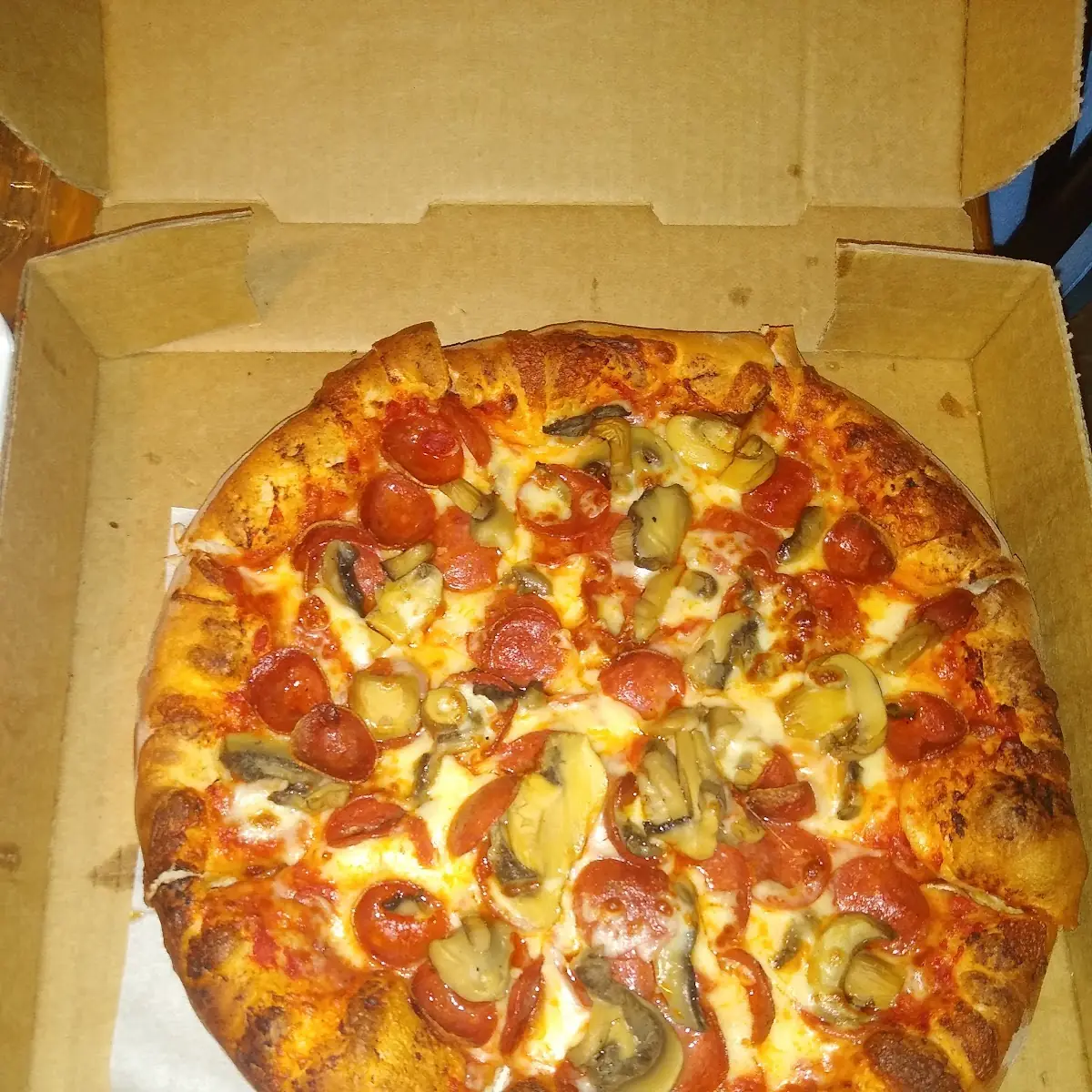 Pepperoni & Mushroom Fresh Dough Pizza
