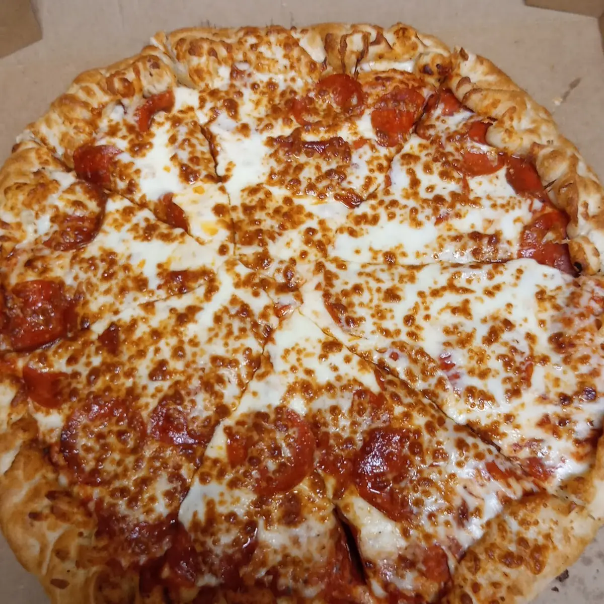 Pepperoni Stuffed Crust Pizza