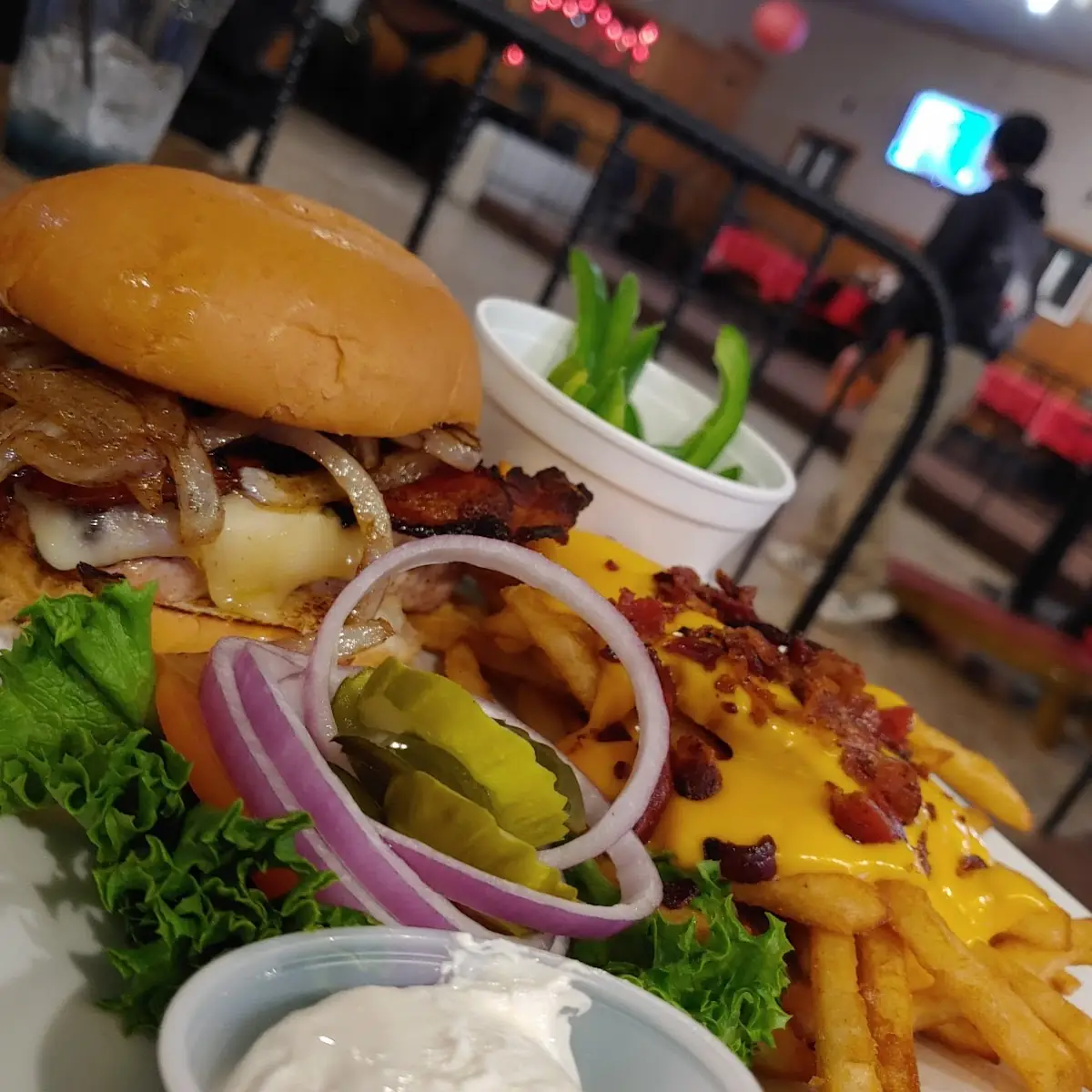 Smothered Chicken with Loaded Fries
