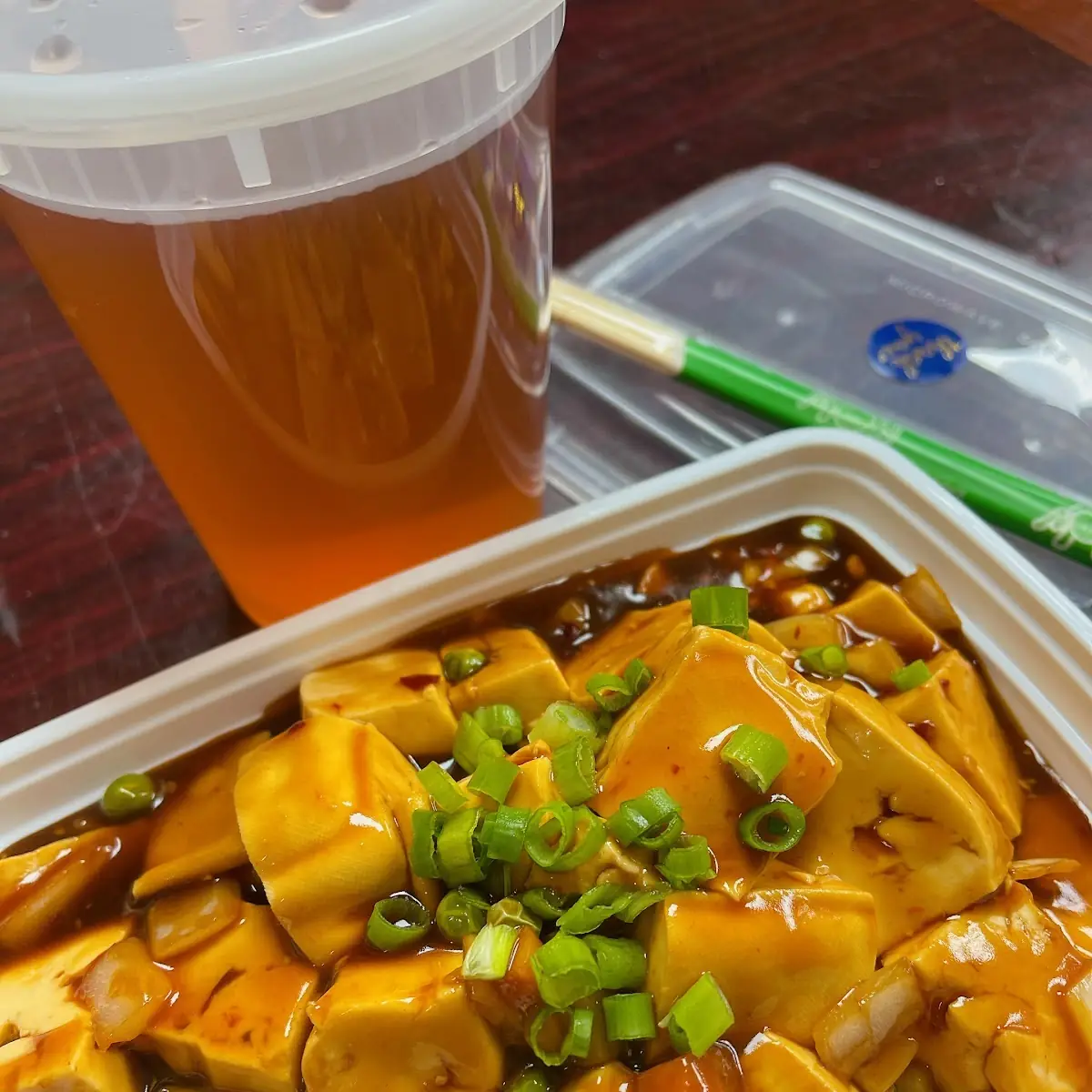 Bean Curd with Garlic Sauce with Rice