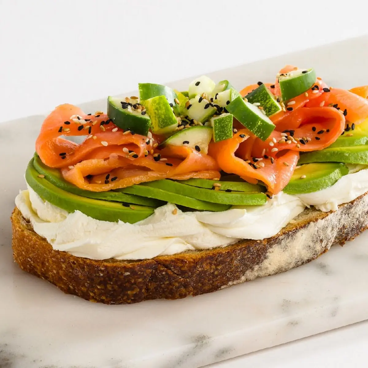 Smoked Salmon Avocado Toast F