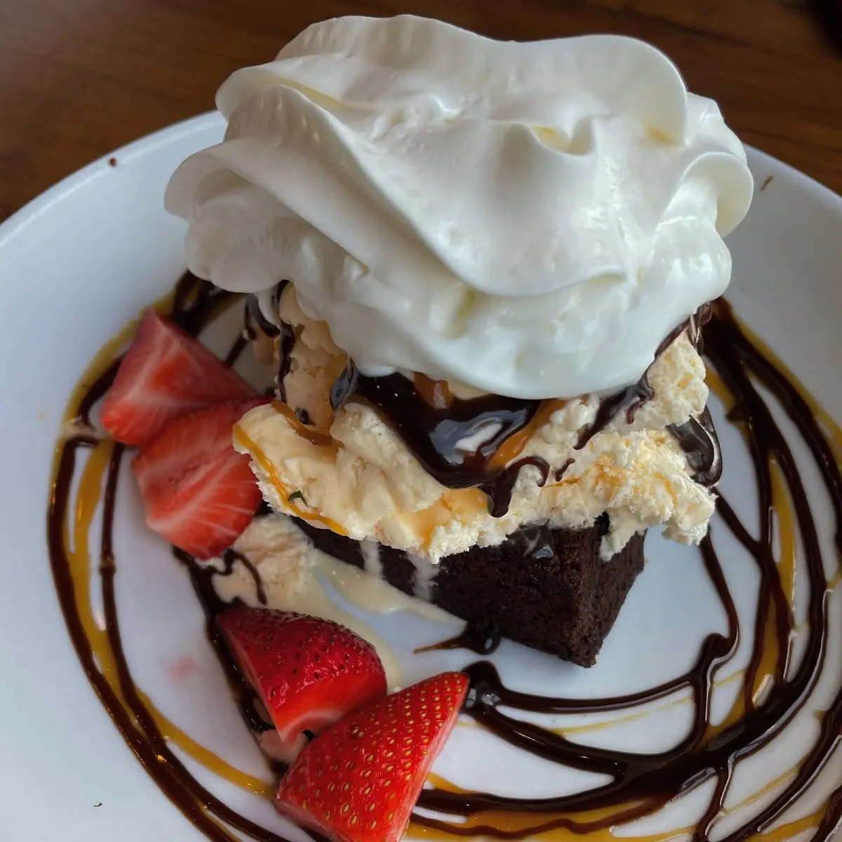 Fudge Brownie Sundae
