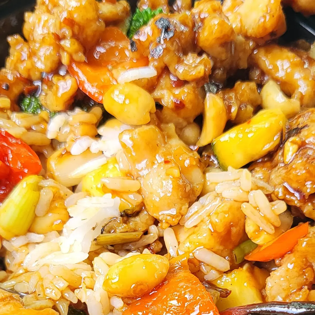 Kung Pao Chicken & Rice Bowl