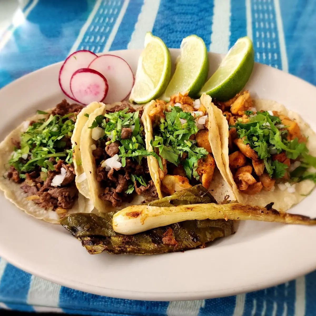 Steak and Chicken Tacos
