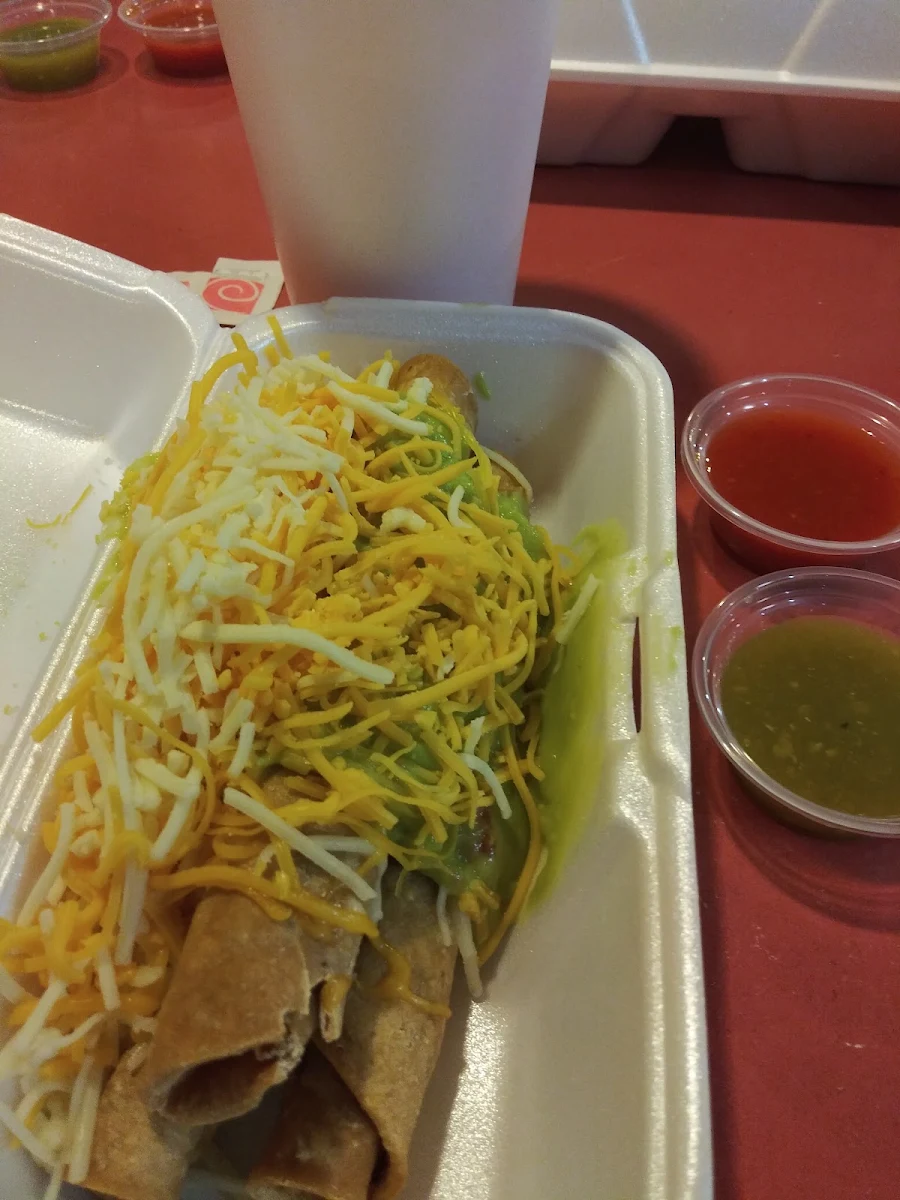 Five Rolled Taquitos