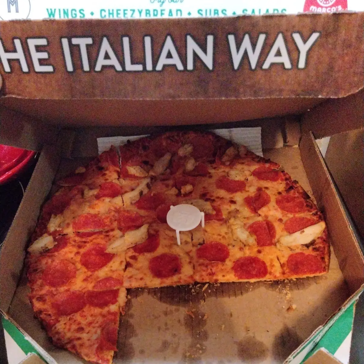 Pepperoni Pizza Thin Crust