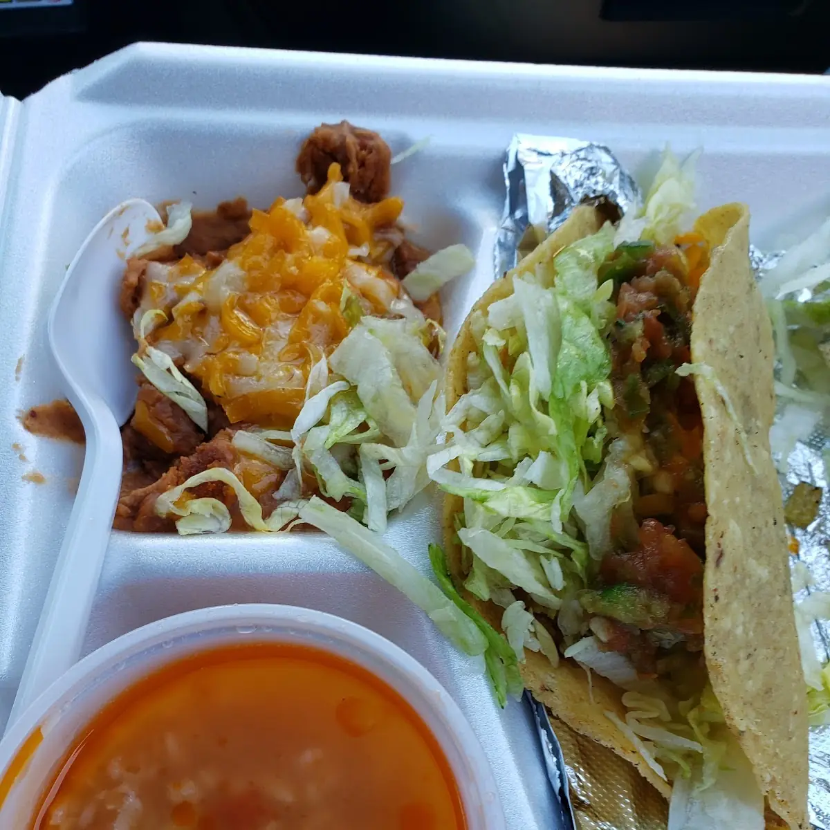 Chicken Taco Combination Plate