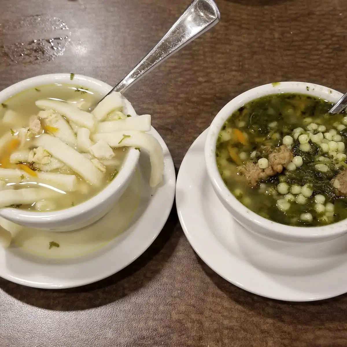 Chicken Noodle and Wedding Soups