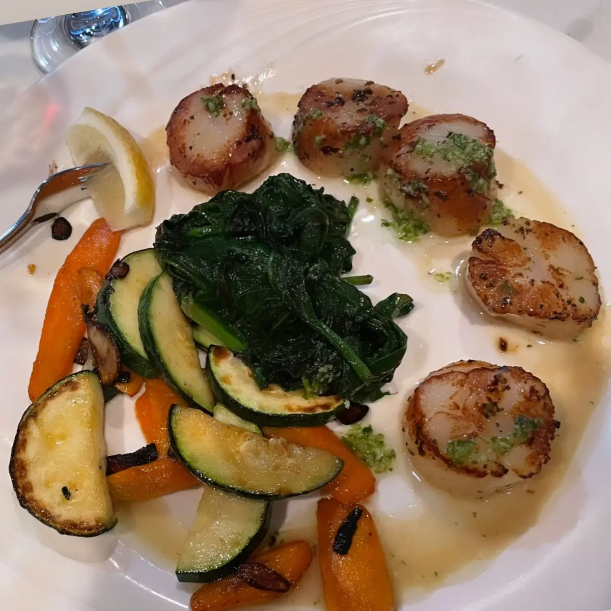 Scallops with Mixed Vegetables