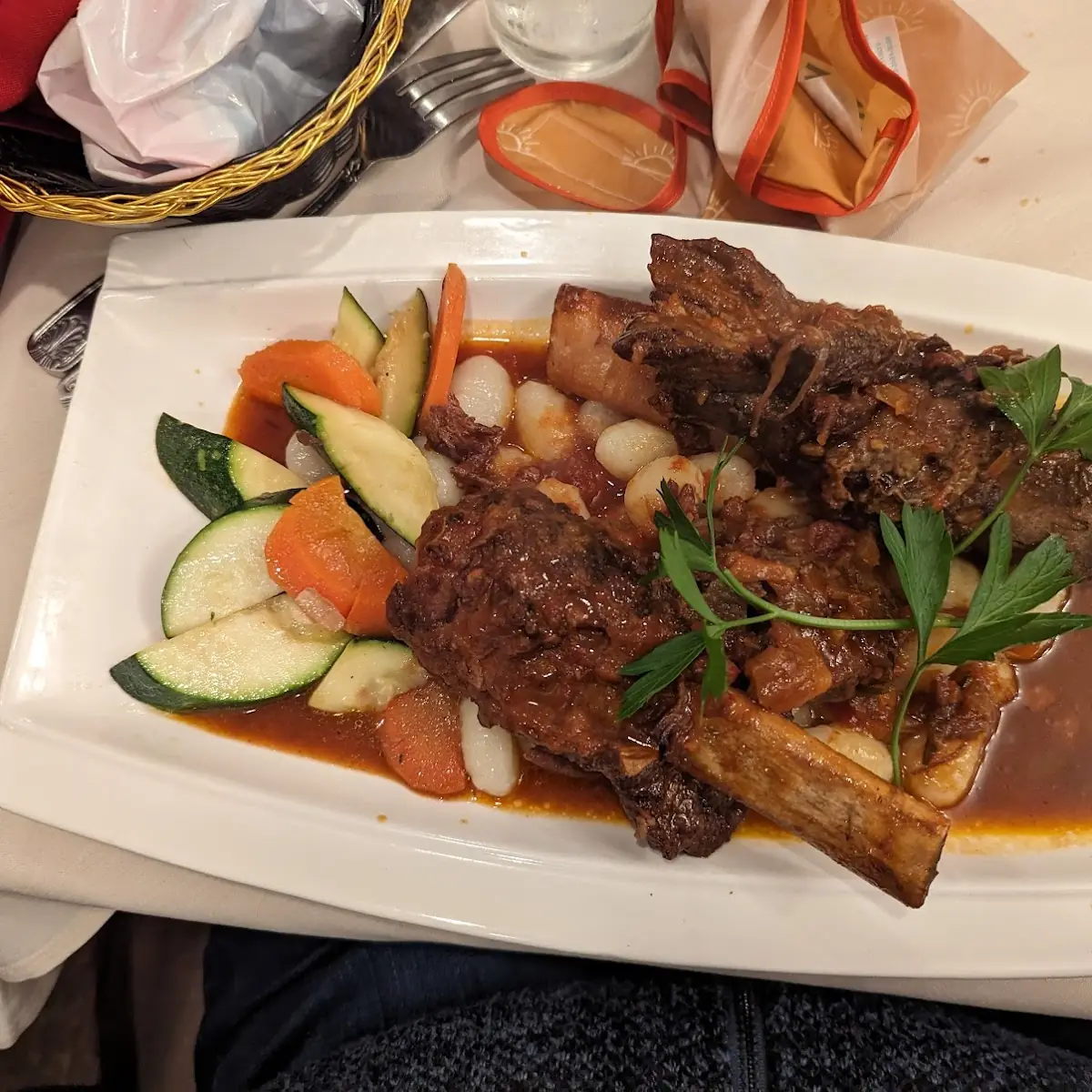 Short Rib over Gnocchi