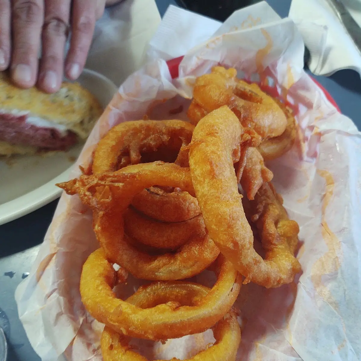 Hands Battered Onion Rings
