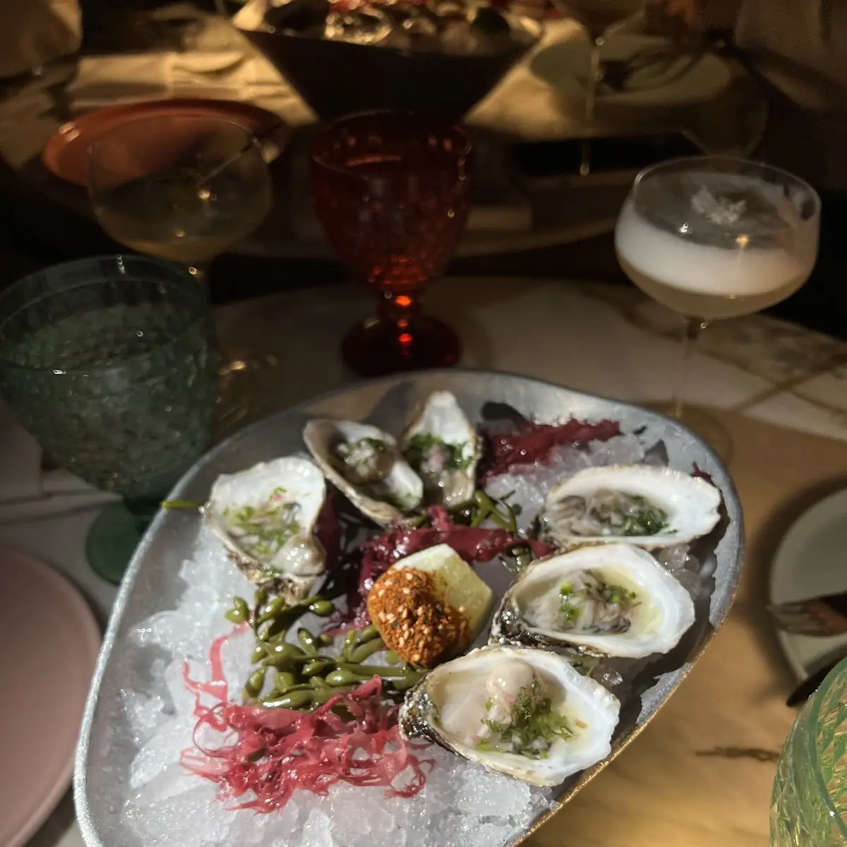 Oysters on Ice with Lemon