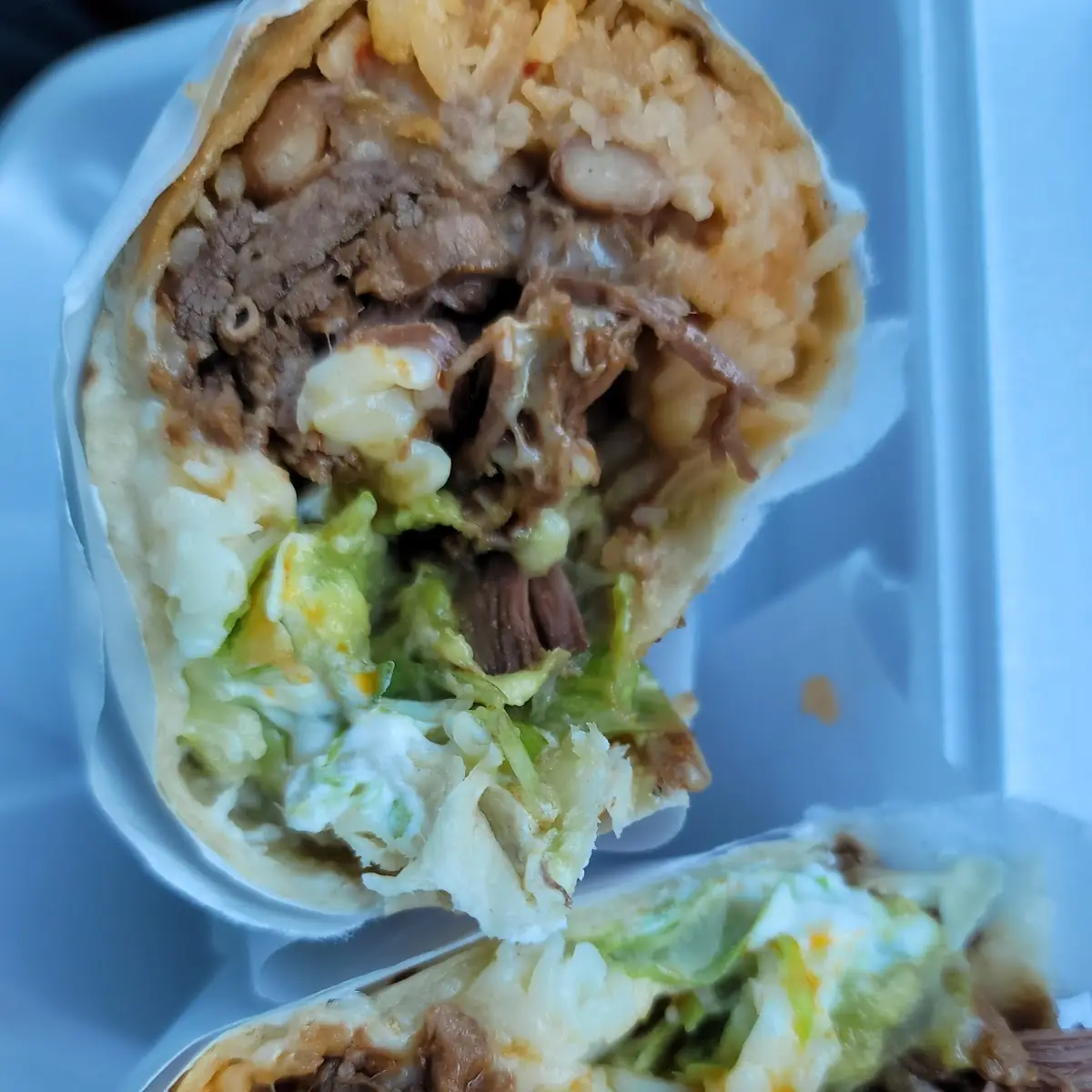 Beef Burrito with Salsa