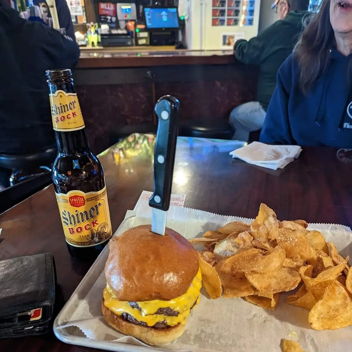 Double Cheeseburger with Homemade Chips