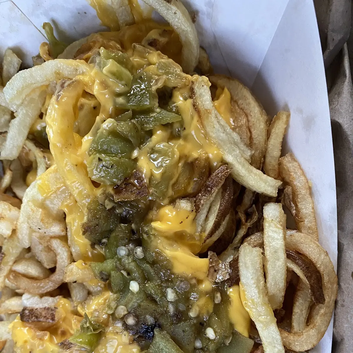 Green Chile Cheese Fries
