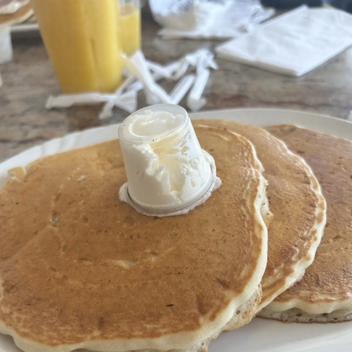 Golden Brown Hot Cakes Breakfast