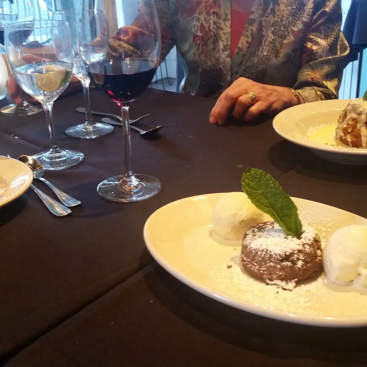 Chocolate Cake and Bread Pudding