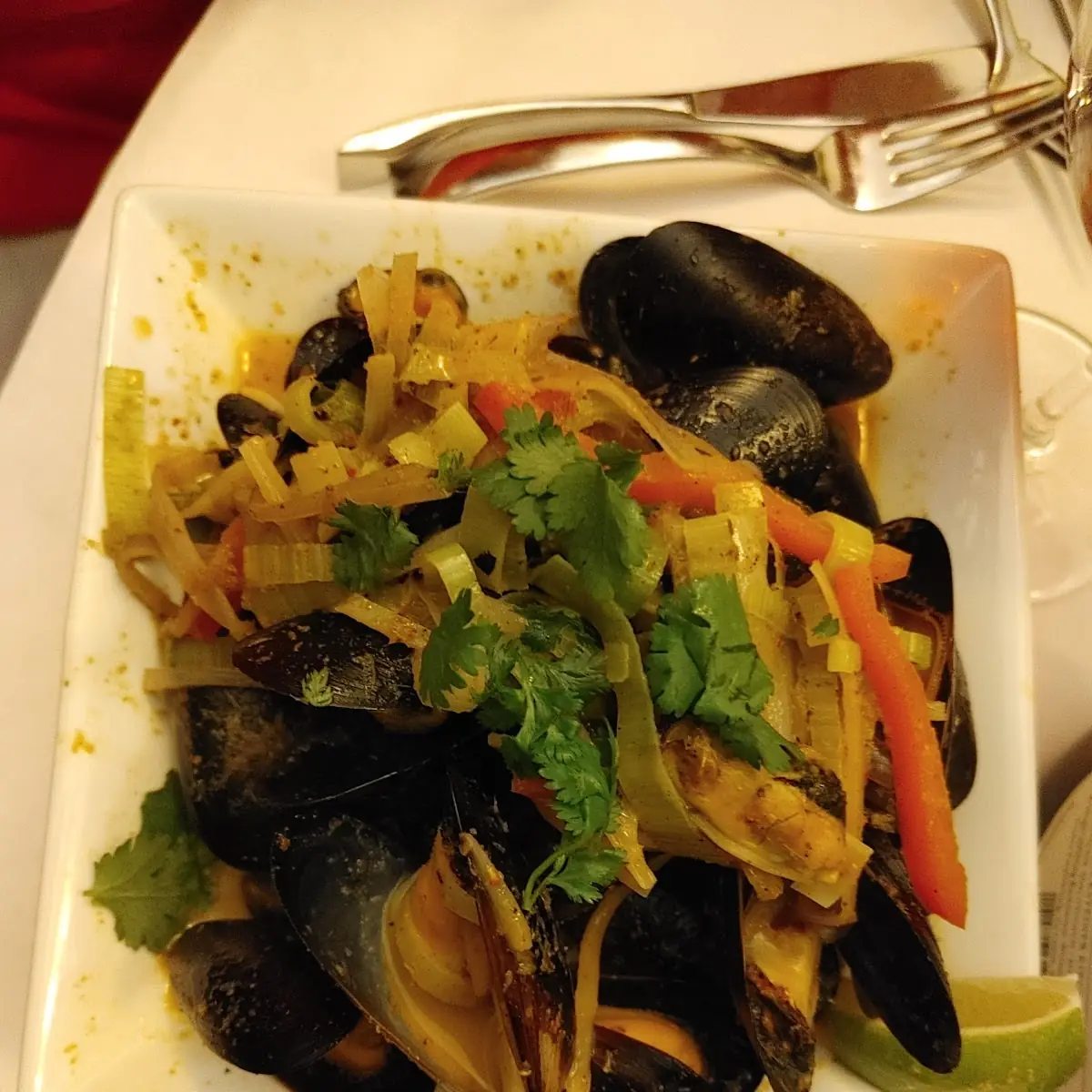 Steamed Mussels