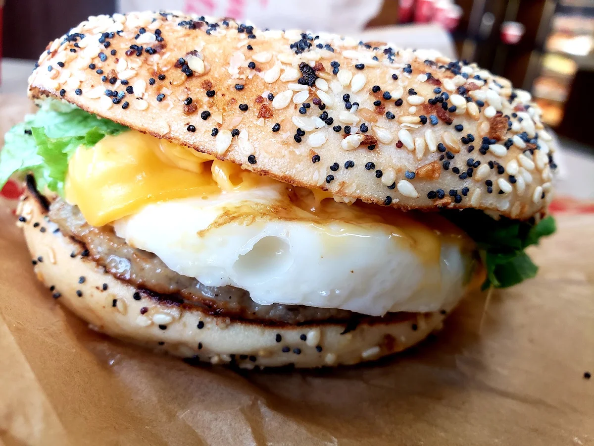 Everything Sausage Egg Bagel, Tim Hortons