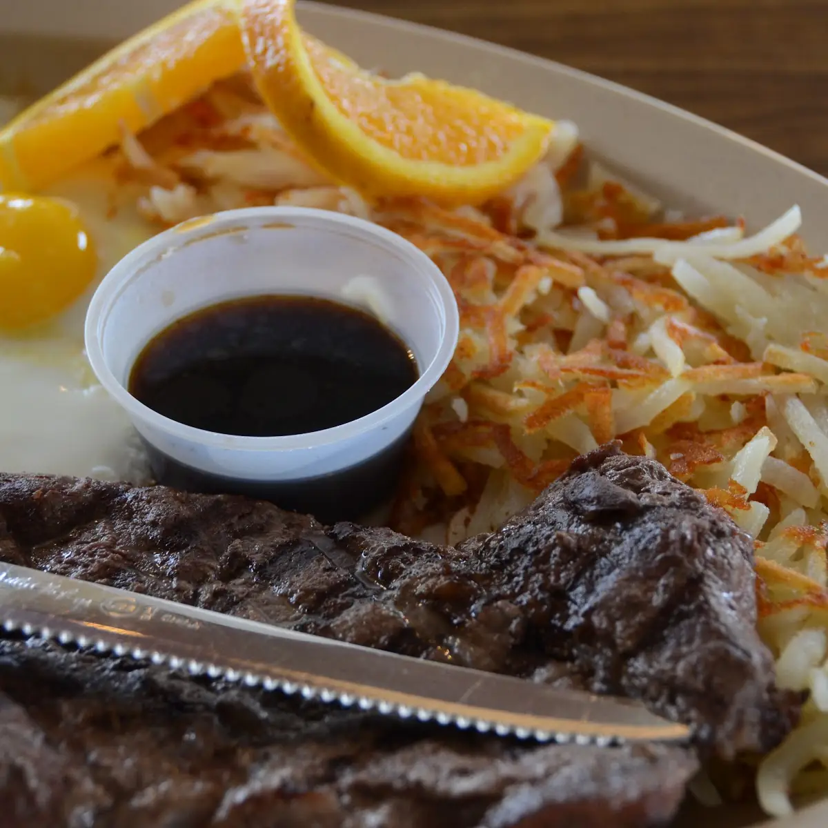 Sirloin Steak and Eggs