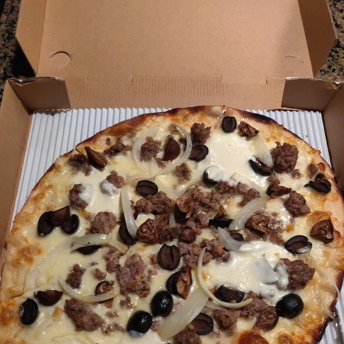 Sausage and Mushroom Pizza