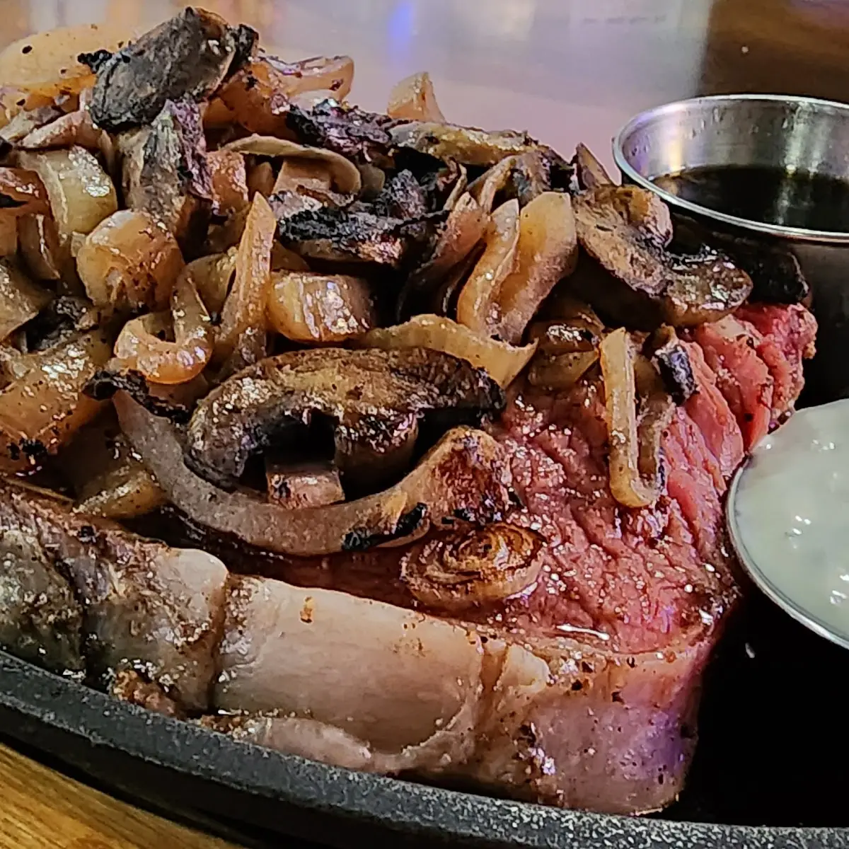 Prime Rib Dinner Add Mushrooms