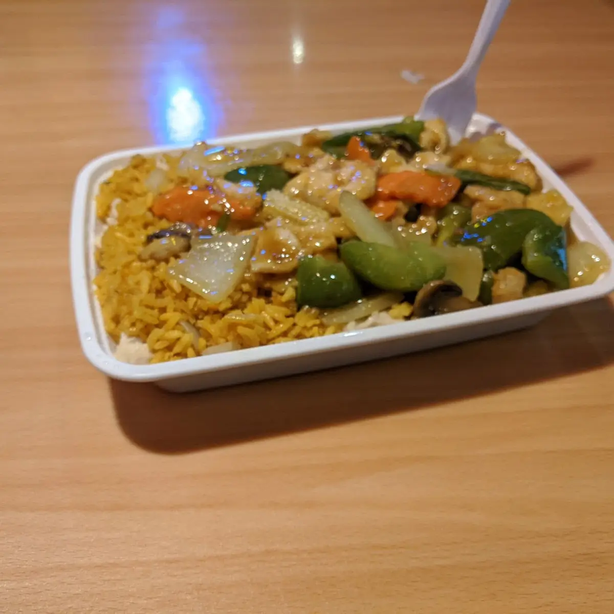Curry Chicken and Fried Rice