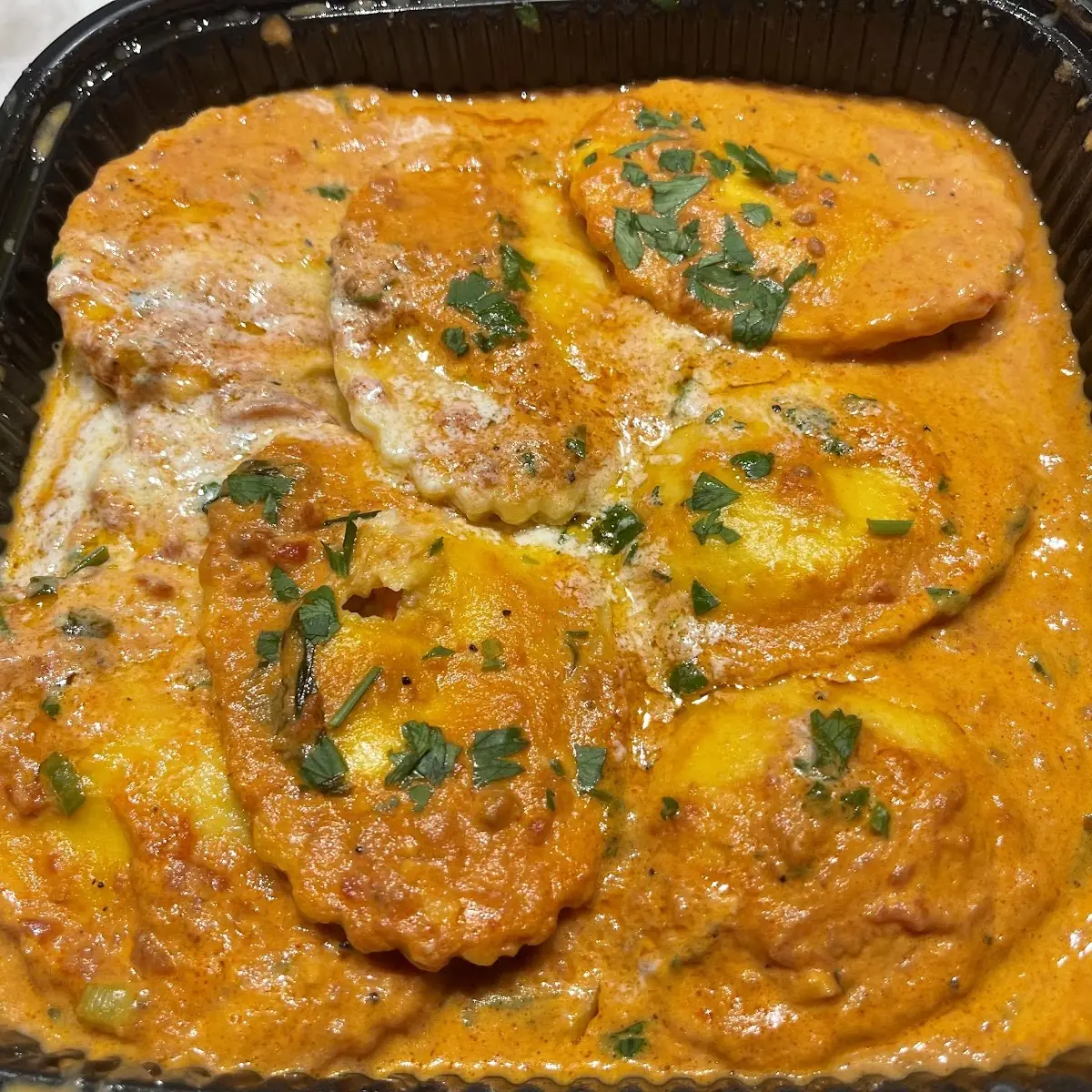 Crab and Lobster Ravioli