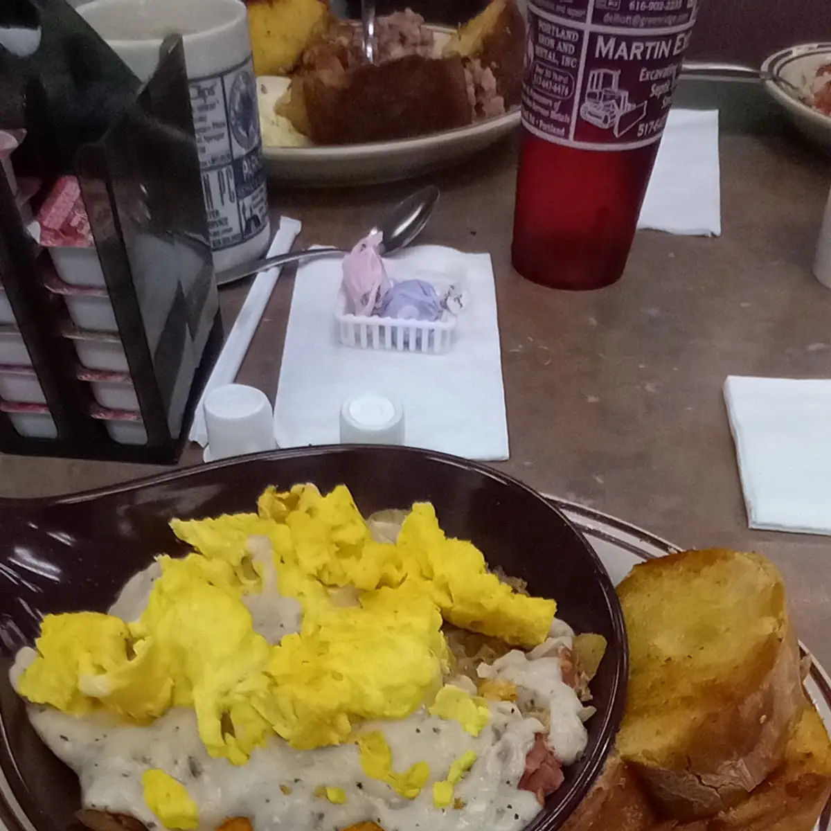 Breakfast Bowl and Texas Toast