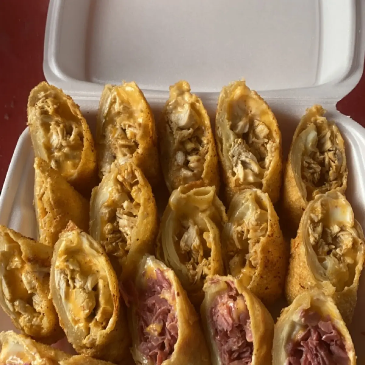 Egg Roll Corned Beef