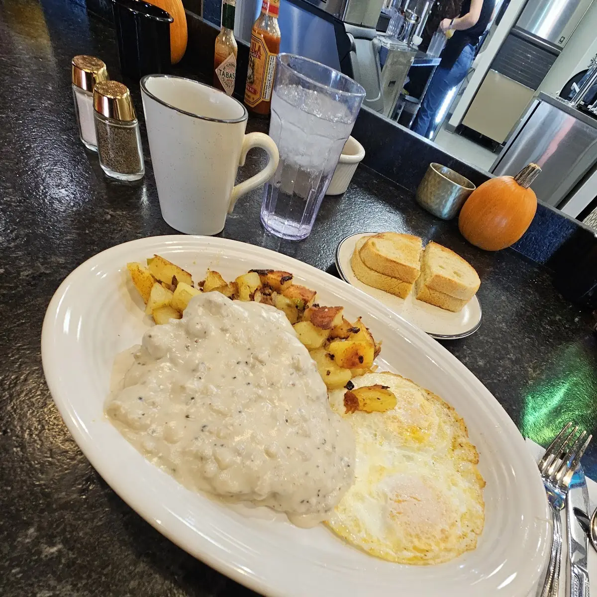 Country Fried Steak and Eggs