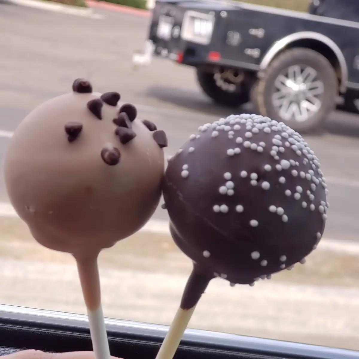 Chocolate Cake Pop & Cookie Dough Cake Pop