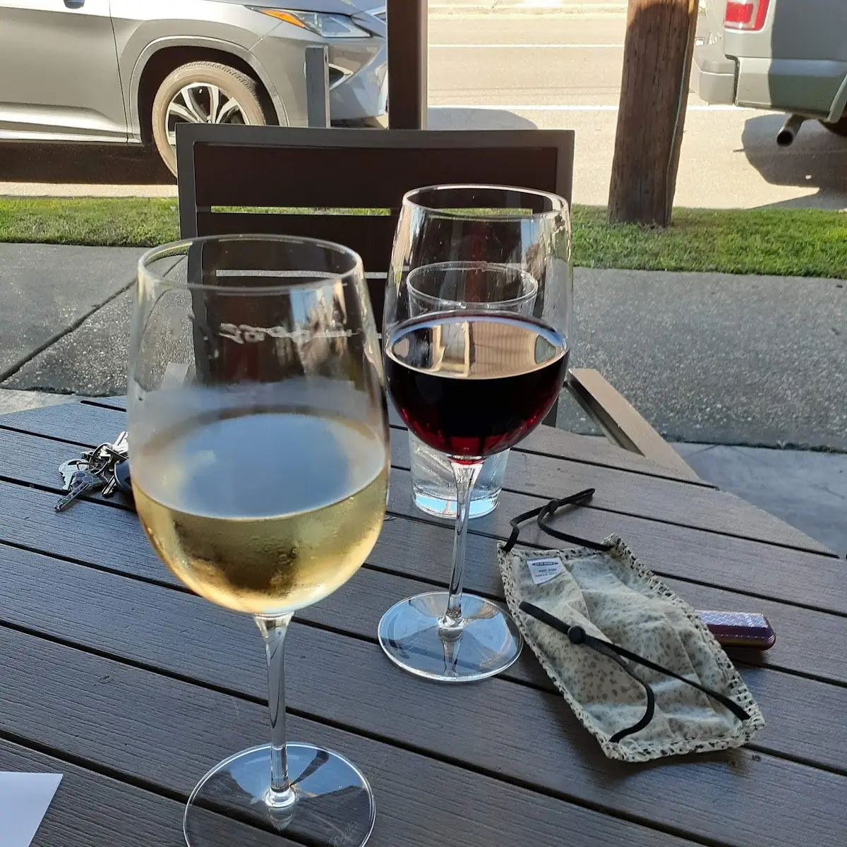 Pinot Grigio and Red Wine