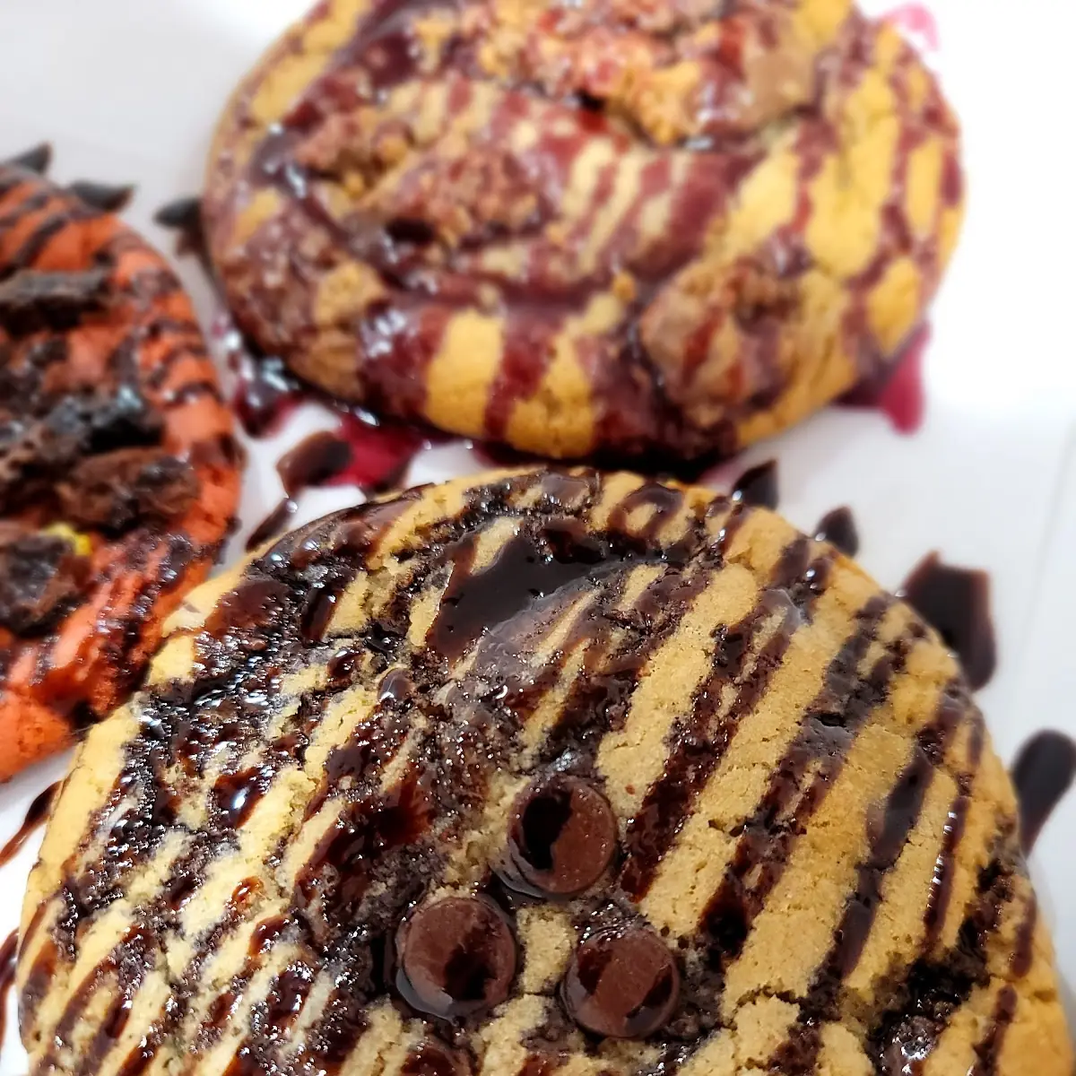 Brownie Batter Stuffed Chocolate Chip