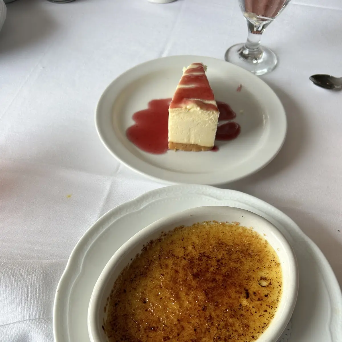 Crème Brûlée & Cheescake