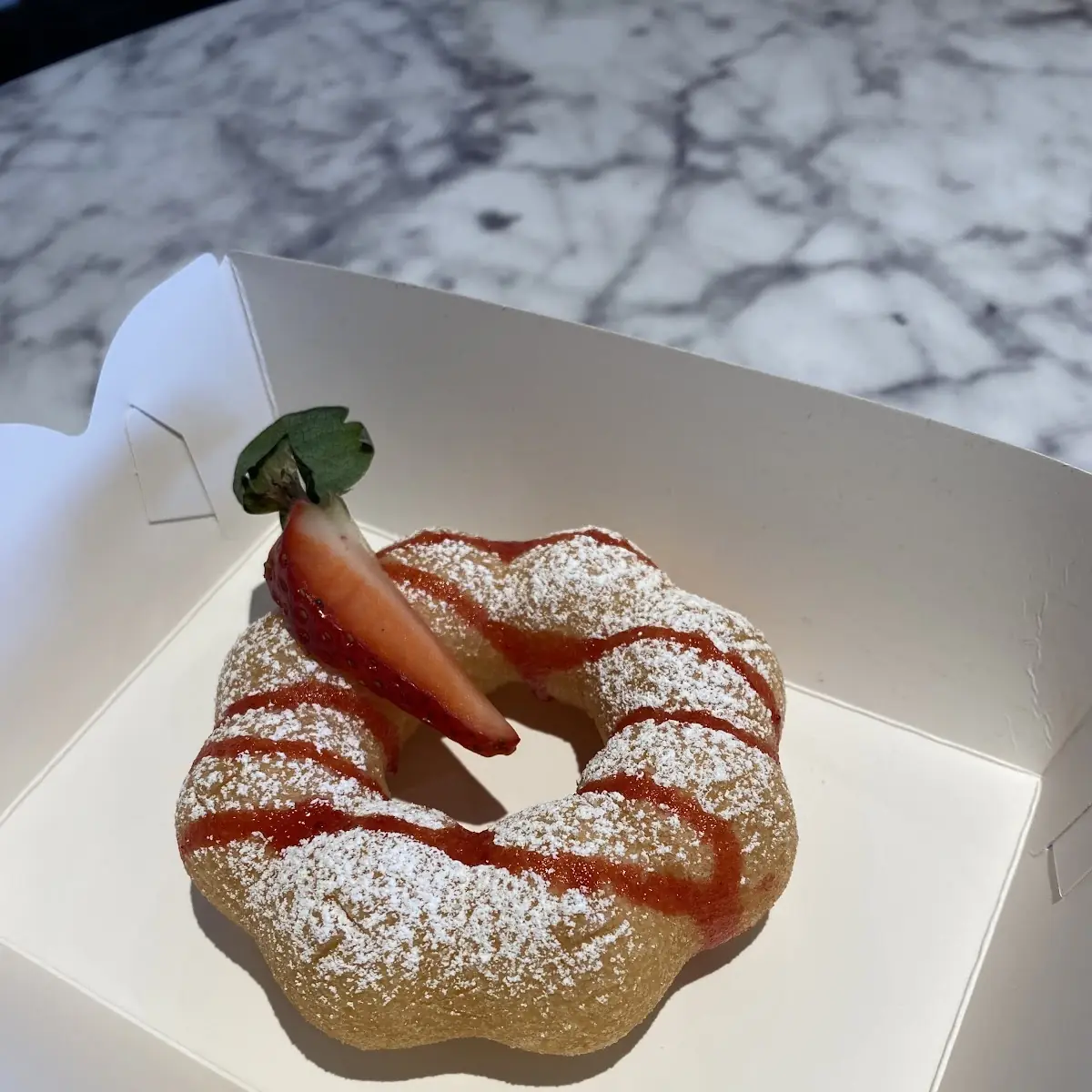 Strawberry Cheesecake Mochi Donut