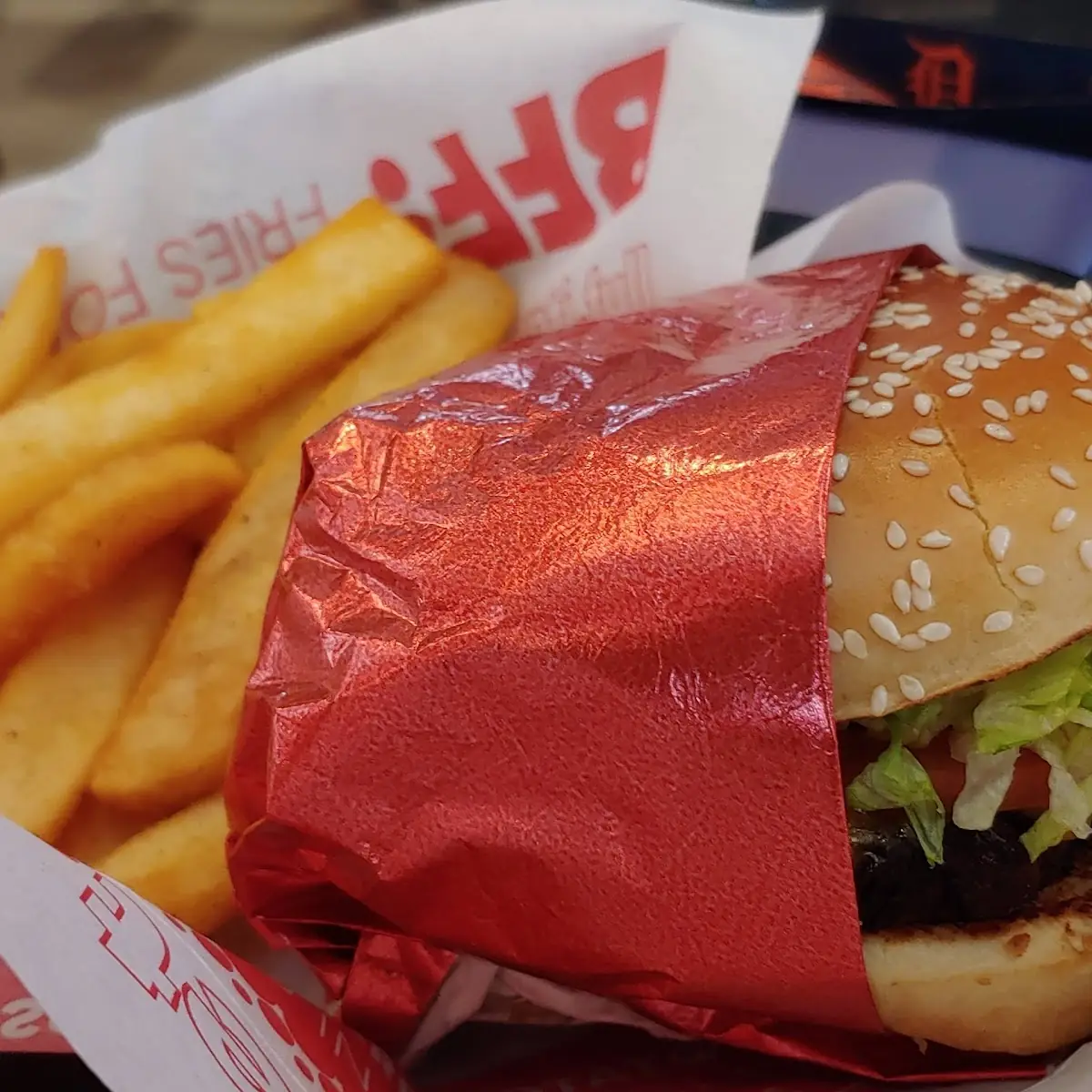 Veggie Burger with Fries