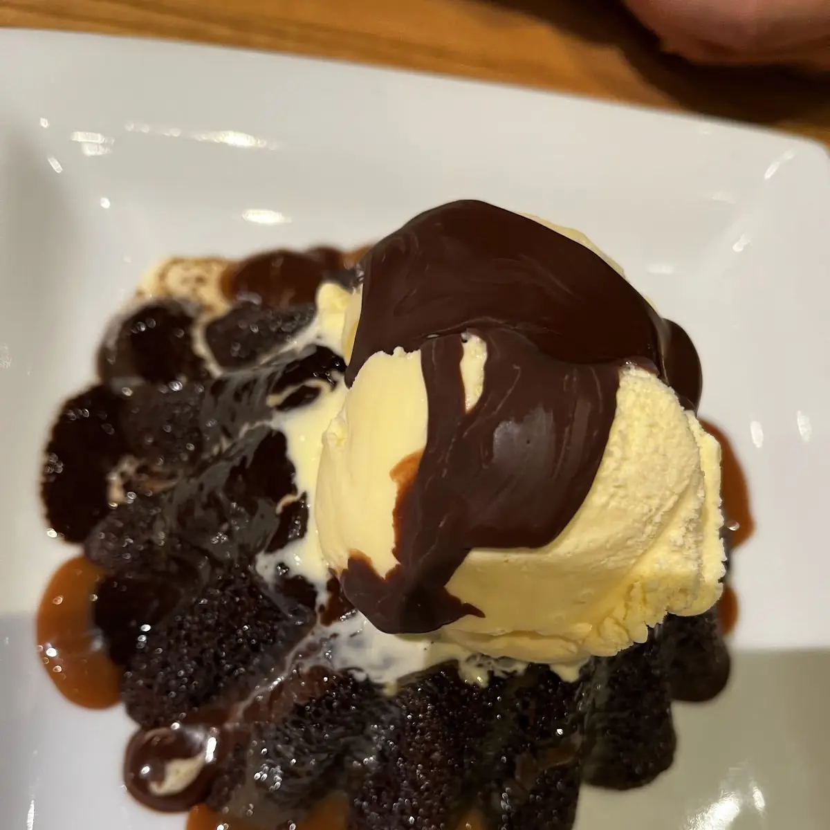 Chocolate Molten Lava Cake Slice