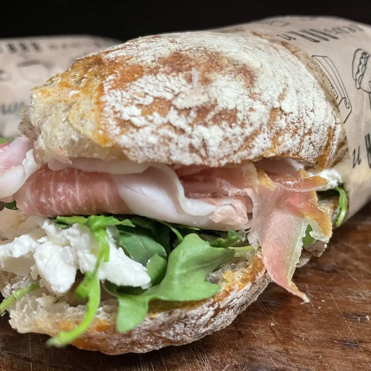 Prosciutto Di Parma & Coat Cheese Panini
