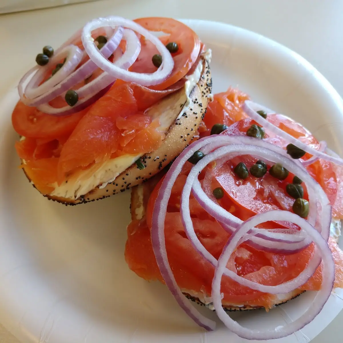 Lox Strips and Cream Cheese