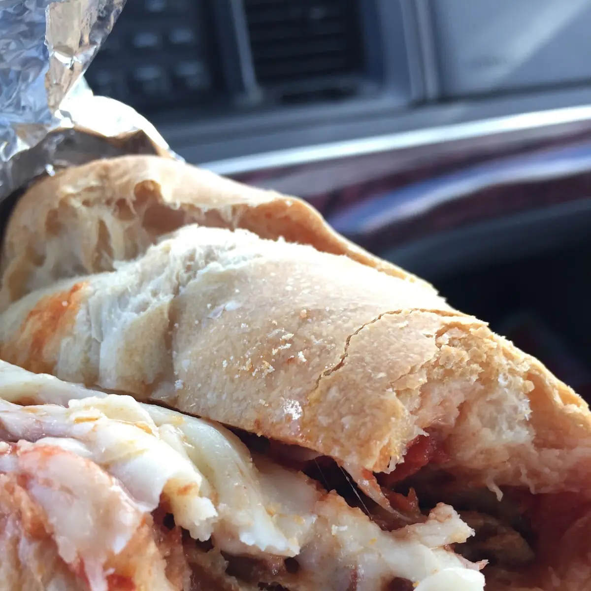 Hot Eggplant Parm Sub