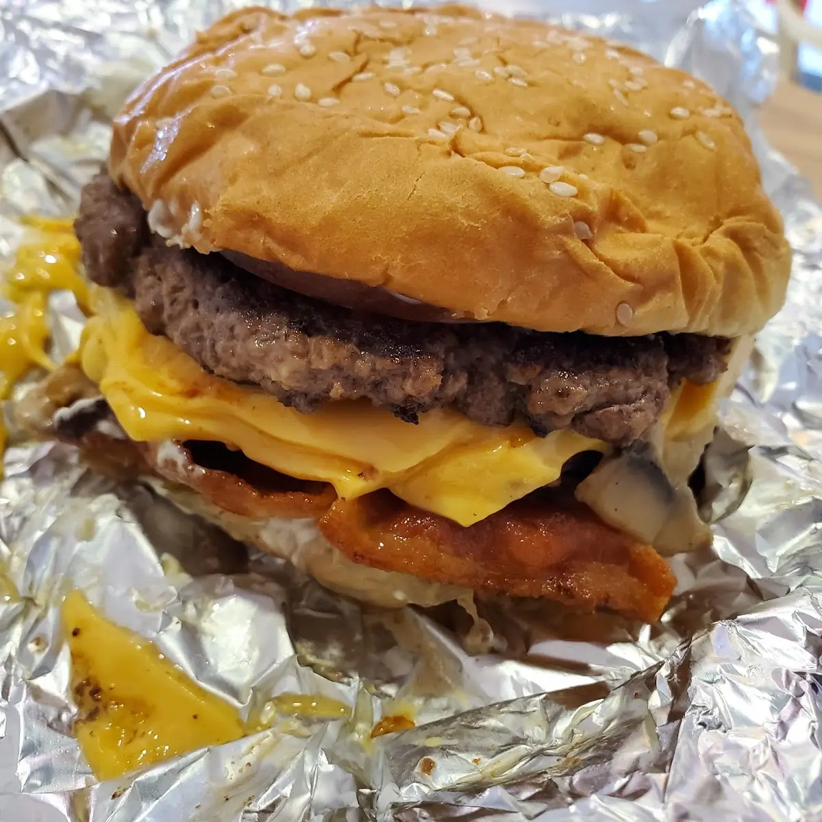 Double Cheeseburger with Bacon
