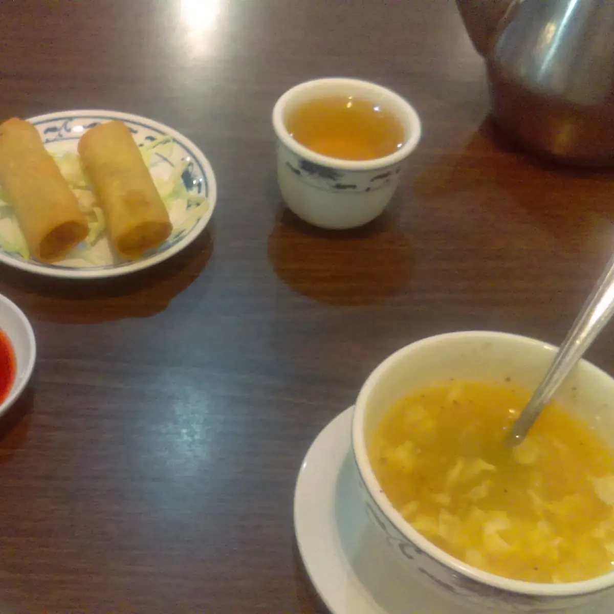 Egg Drop Soup and Egg Rolls