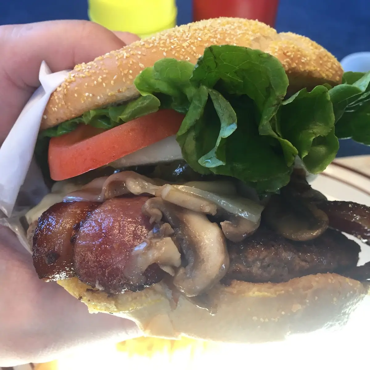 Mushroom Swiss Burger