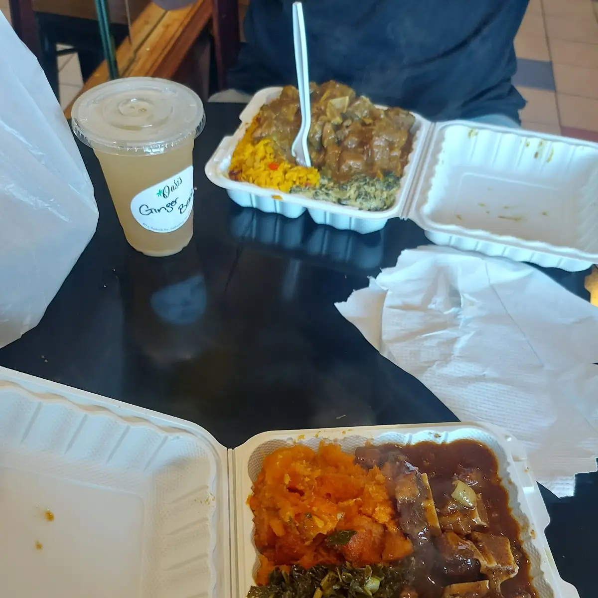 Curry Goat and Oxtail Platters