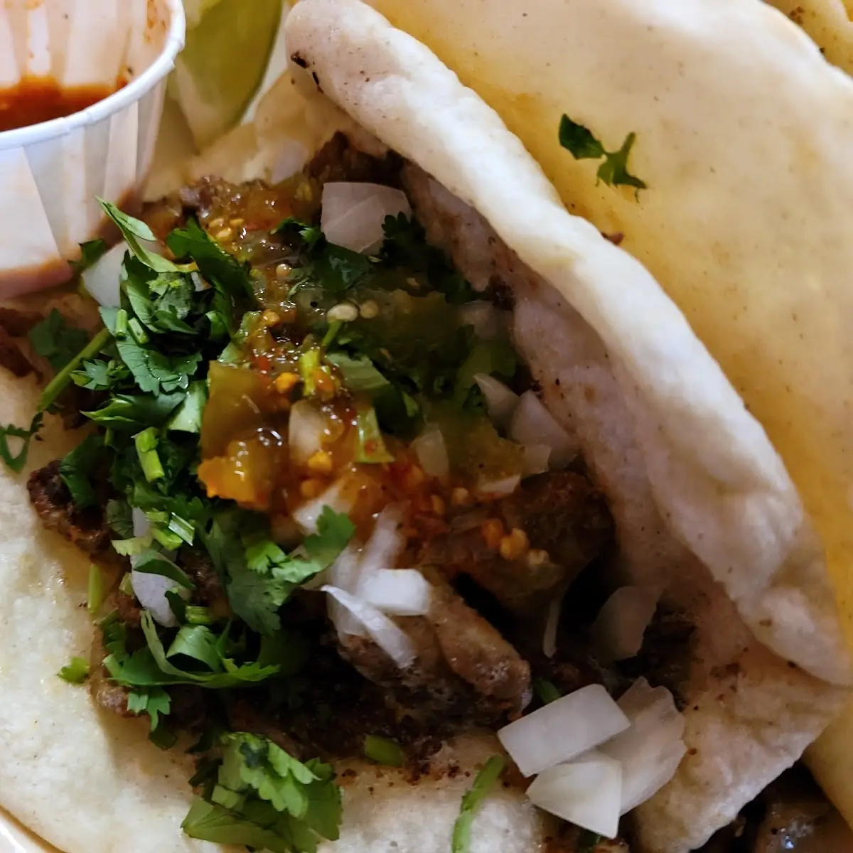 Hand Made Tacos De Tripa Taco