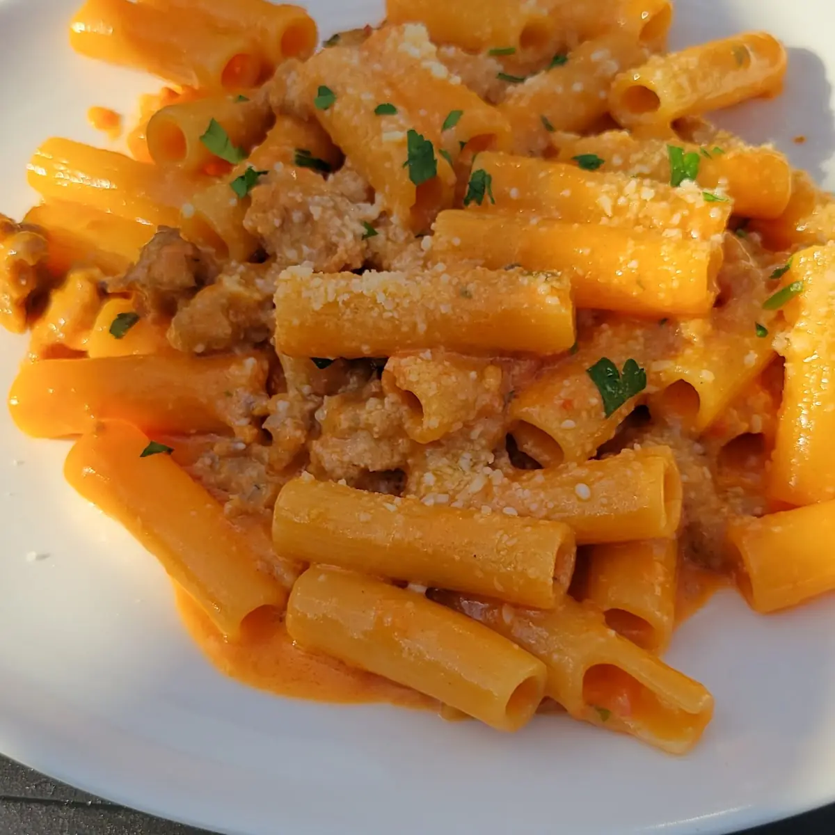 Rigatoni with Italian Sausage