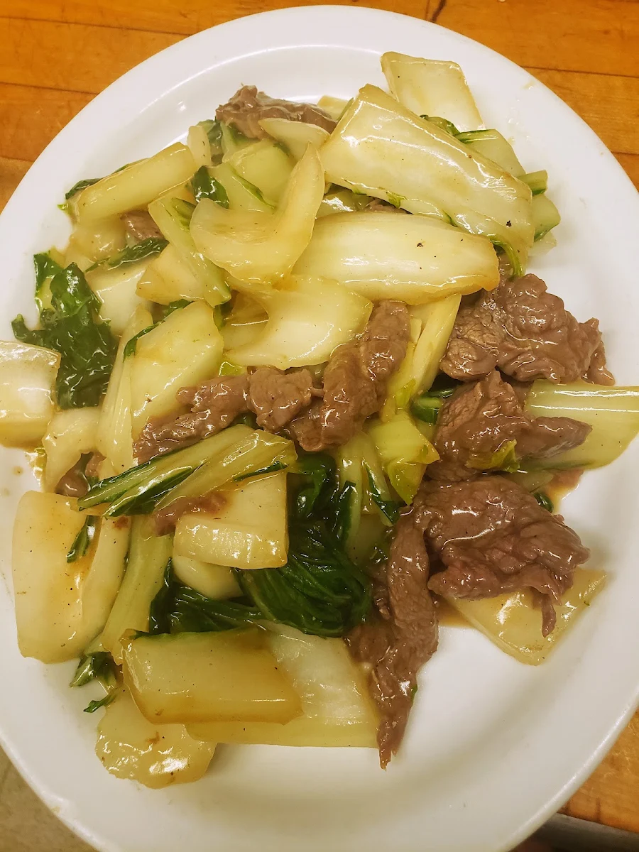 Beef and Chinese Greens