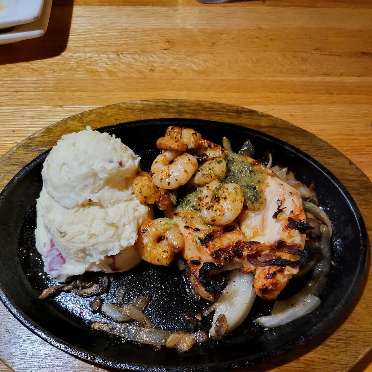 Bourbon Chicken and Shrimp
